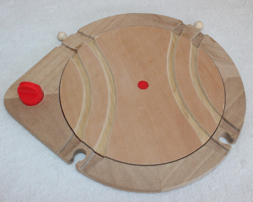 Wooden train track turn - train,