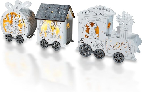 Wooden light christmas - wooden,