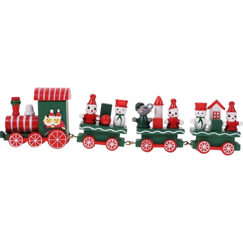 Reusable wooden xmas train - train, toy