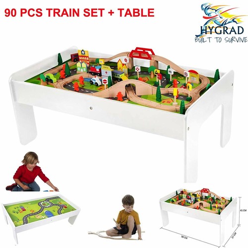 Kids wooden train and track - wooden,