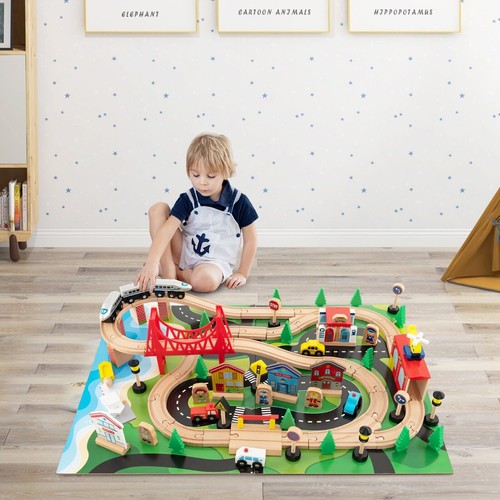 Pack kids wooden train - wooden,