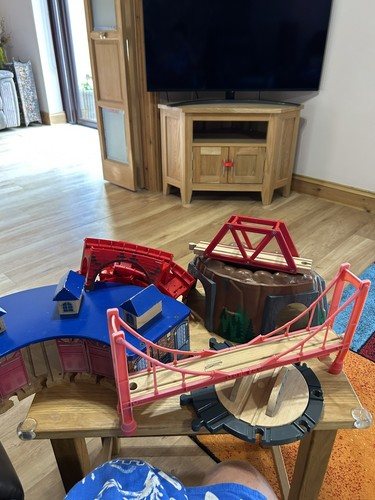 Job lot wooden train - wooden, track