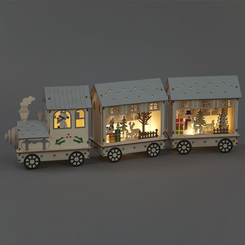Wooden light christmas - wooden,