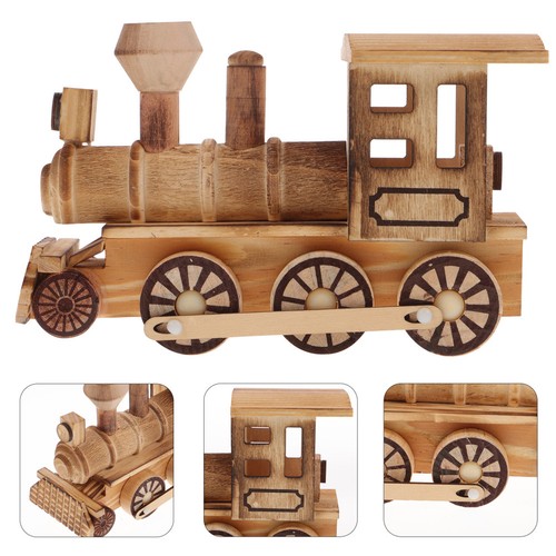 Wooden christmas train table - wooden,