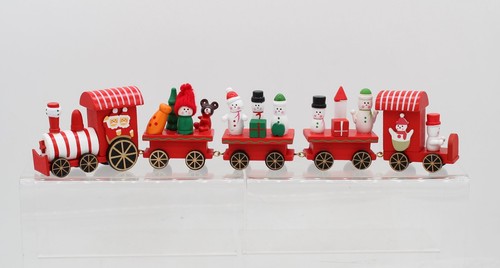 40cm wooden christmas train - christmas,