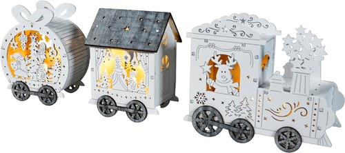Wooden light christmas - wooden,