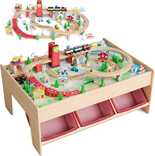 90pcs train table wooden - table,