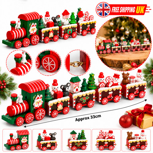 Christmas wooden train - christmas,