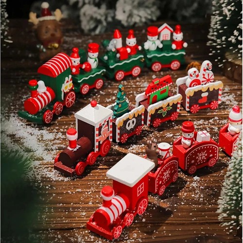 Wooden christmas train - christmas,