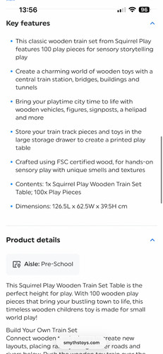 Squirrel play wooden - train, set