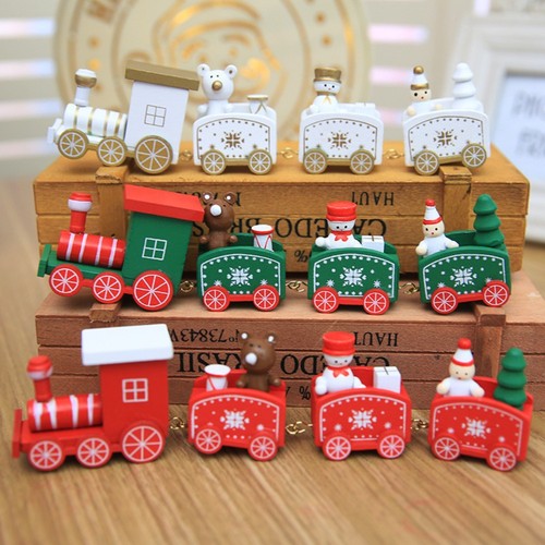Snowman christmas wooden - christmas, train