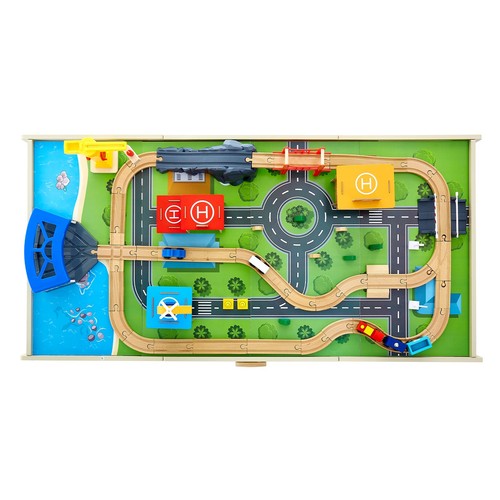 Train table multicolor - table,